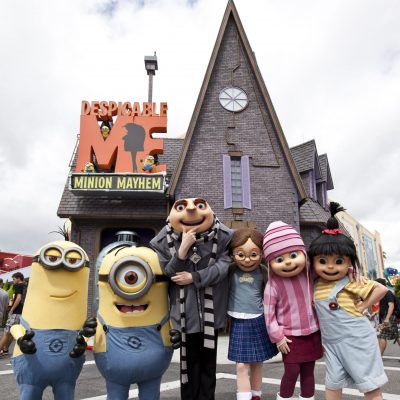 One of the most hilarious and heartwarming theme park experiences ever created Ð Despicable Me Minion Mayhem Ð is now open at Universal Orlando Resort, bringing minions, mayhem and tons of laughter to Universal Studios.  
 
The brand-new ride combines the outrageous humor and memorable characters from the hit Universal Pictures and Illumination EntertainmentÕs blockbuster film, Despicable Me, with an all-new storyline, incredible new animation and the latest 3-D technology to create a wildly-hysterical and unforgettable experience.