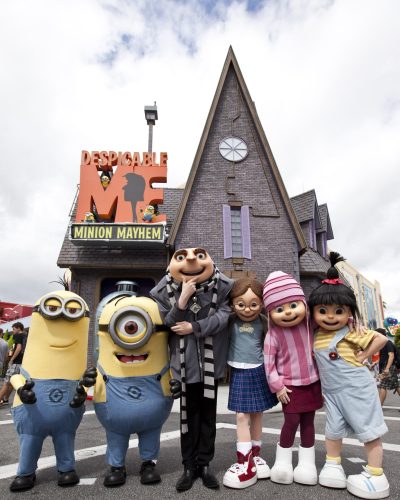 One of the most hilarious and heartwarming theme park experiences ever created Ð Despicable Me Minion Mayhem Ð is now open at Universal Orlando Resort, bringing minions, mayhem and tons of laughter to Universal Studios.  
 
The brand-new ride combines the outrageous humor and memorable characters from the hit Universal Pictures and Illumination EntertainmentÕs blockbuster film, Despicable Me, with an all-new storyline, incredible new animation and the latest 3-D technology to create a wildly-hysterical and unforgettable experience.